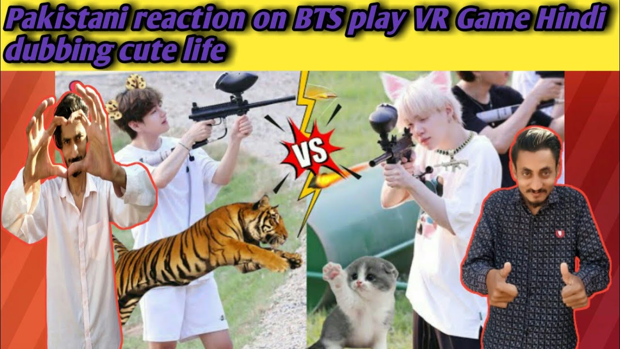 Pakistani Reaction on BTS play VR Game 🎮  Hindi dubbing cute life | MHReaction