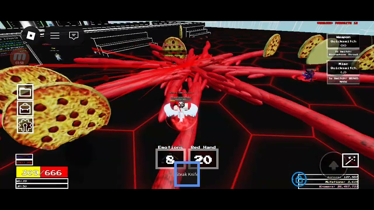 Fready faz bear (Defeat):Crazy Skeleton randomize 