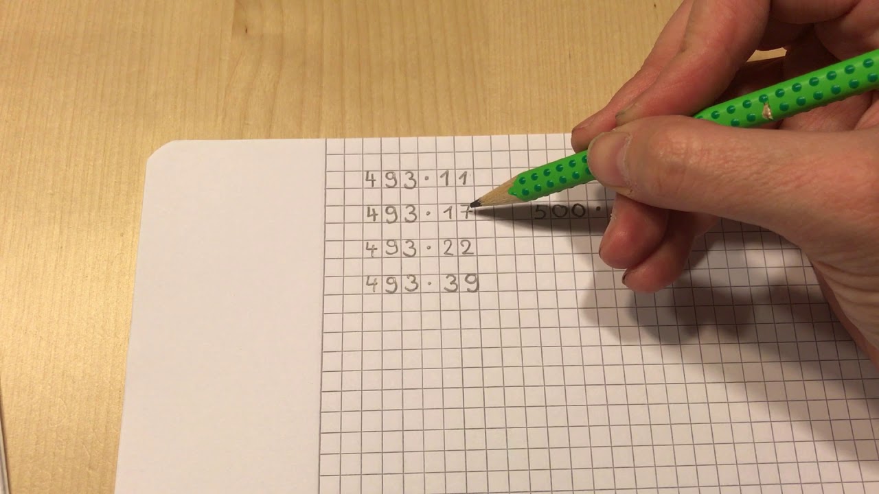 Überschlag beim Multiplizieren - Mathematik 4. Klasse