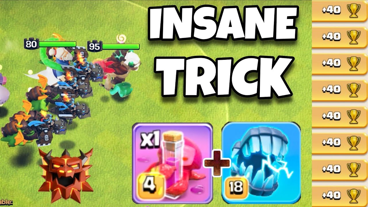 NEW Angry Spell + E-Fang is INSANE in Legend League! Best Th18 Attack strategy in clash of clans