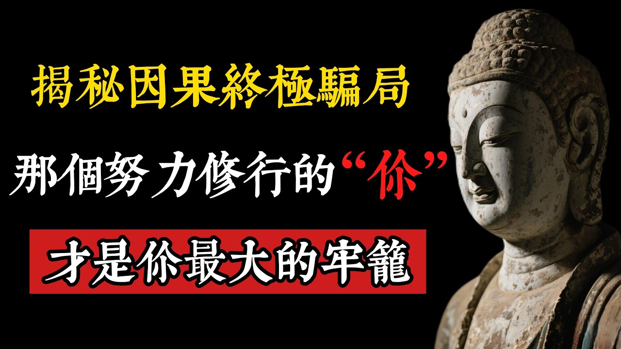為何你如何修行都跳不出因果？揭秘因果終極騙局：那個努力修行的“你”，才是你最大的牢籠！#因果#修行#開悟 #智慧人生#佛法#金剛經#禪宗#六祖慧能#命運#轉運#修心#覺醒,#身心靈#人生哲學