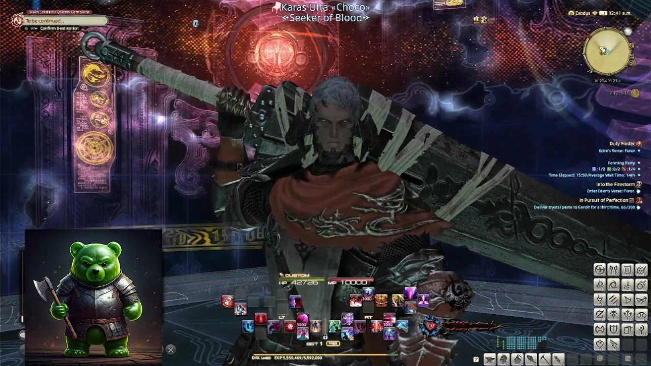 Tanking the 2nd Tier Shadow Bringers Raid (Spoiler I die because I am not a good tank).