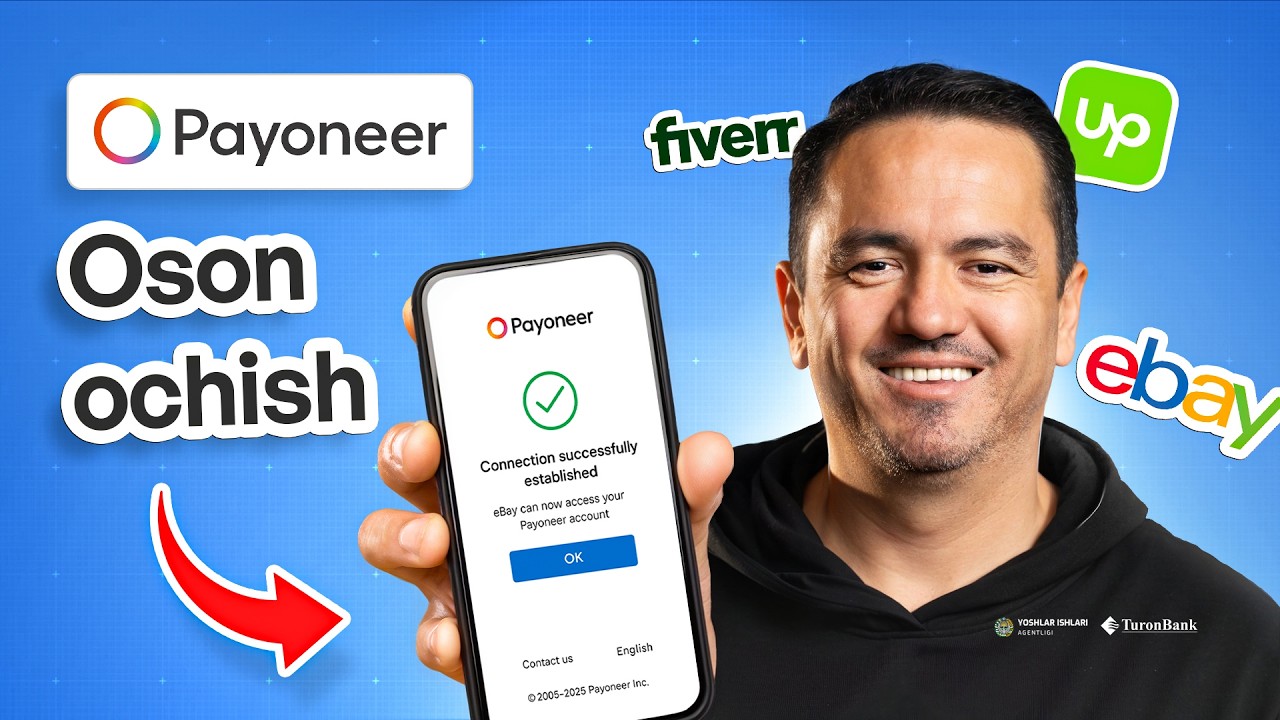 Payoneer akkaunt ochishning oson usuli bor (2026)