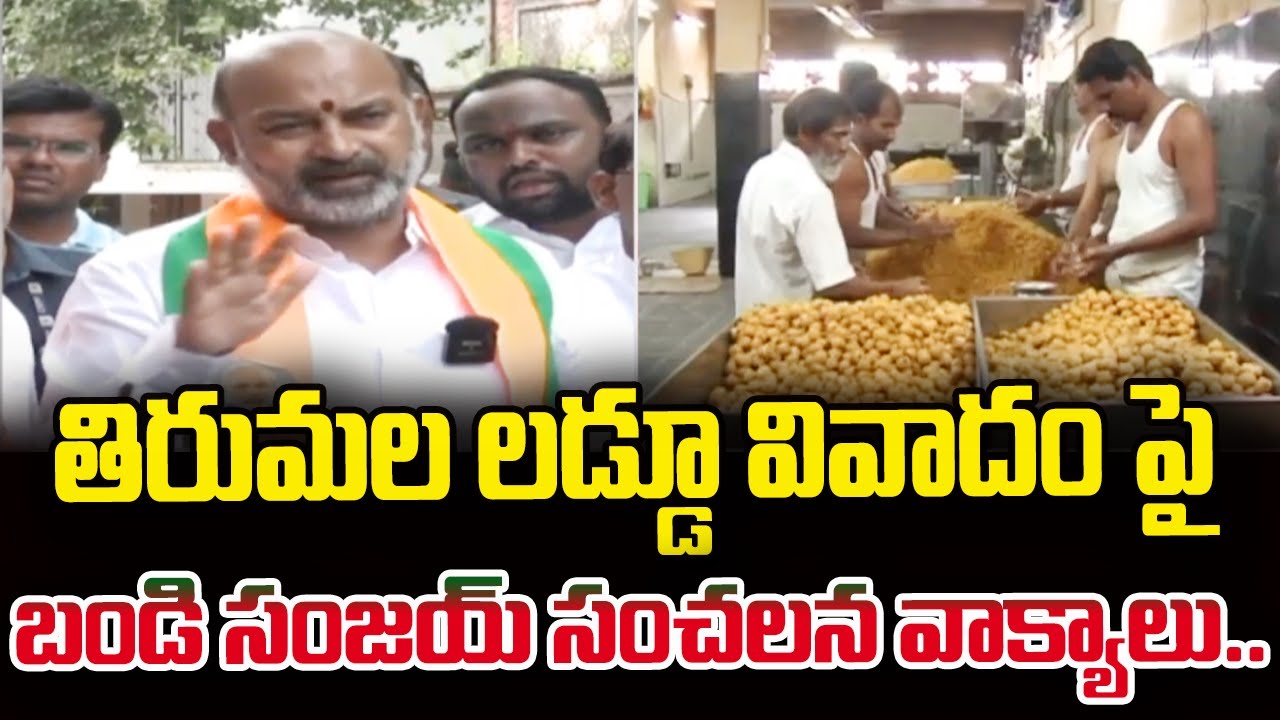 తిరుమల లడ్డూ వివాదం పై బండి సంజయ్ సంచలన వాక్యాలు.. | Bandi Sanjay Comments On Tirumala Issue | hmtv