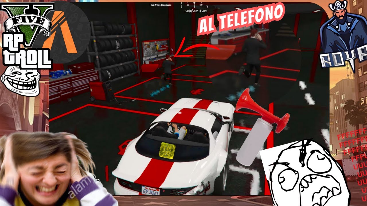 Il clacson sensibilissimo | GTA RP TROLL ITA