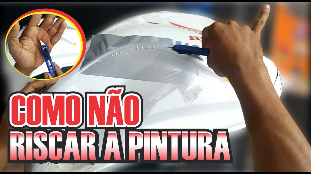 DICA COMO NÃO RISCAR A PINTURA NA HORA DO CORTE COM ESTILETE
