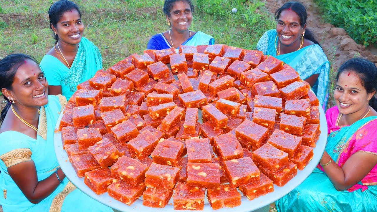 BOMBAY HALWA RECIPE l Karachi Halwa l Corn Flour Halwa l Bombay Halwa Recipe l VILLAGE BABYS