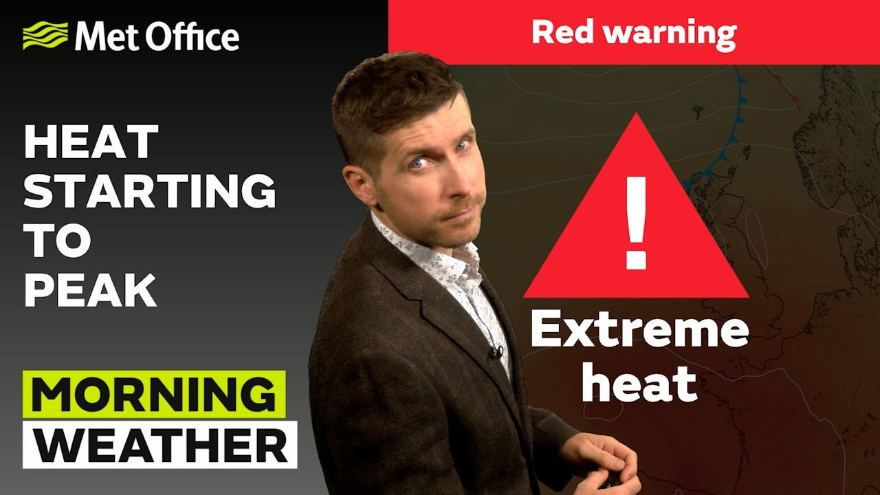 24.06.2026 &mdash; Температура растет &mdash; Утренний прогноз погоды в Великобритании &mdash; Met Office Weather