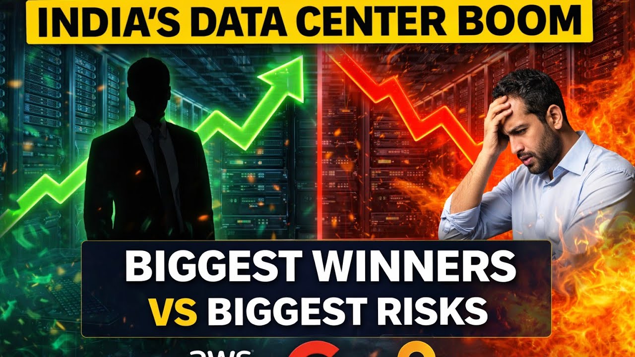 India’s Data Center Boom: Biggest Winners & Biggest Risks #adani #reliance #google #aws
