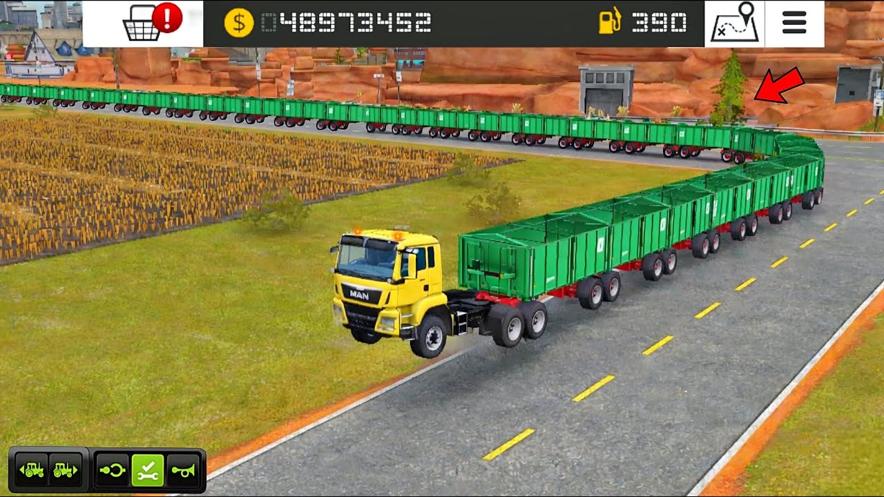 Fs 18 Longest Trolley Chain 😱 ! Farming Simulator 18 Gameplay | Timelapse 