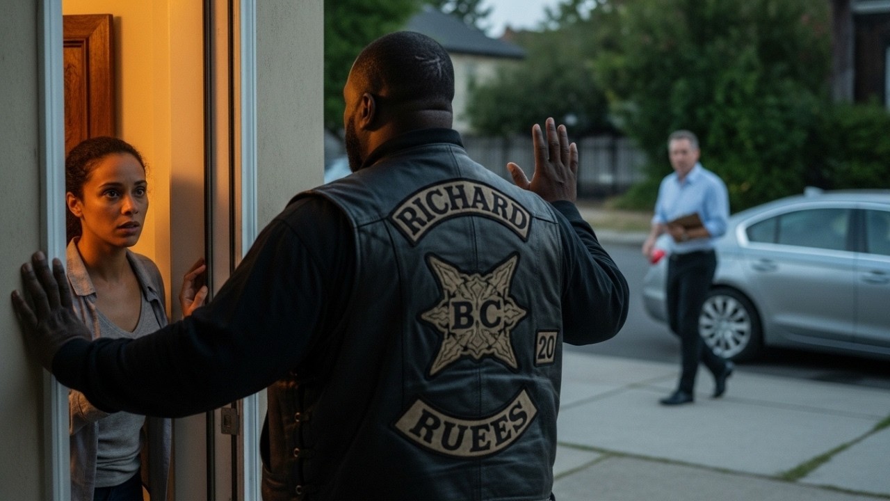 She Lost Everything In Silence Until A Biker Knocked And Her Landlord Never Saw It Coming