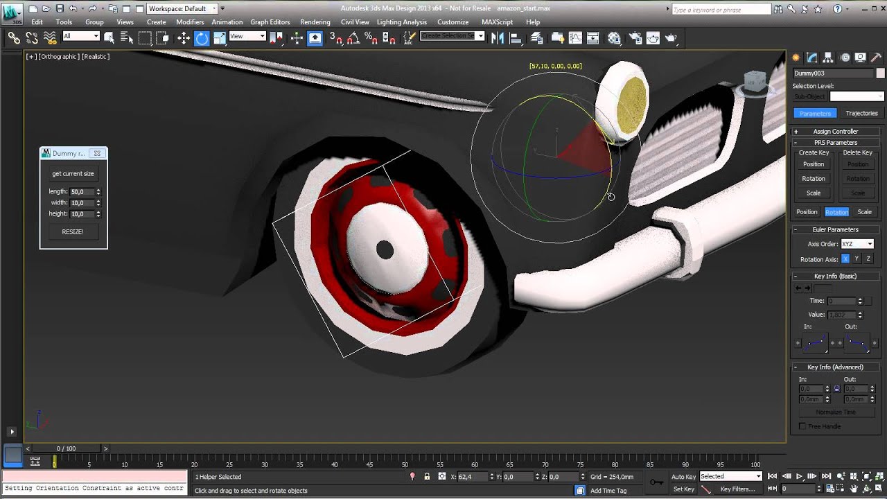 #3dsMax Dummy resizer MAXScript