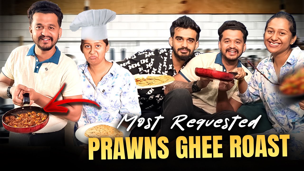 Nan Taste madilaaaaa 🥲 Most Requested Prawns Ghee Roast #cooking#prwans#gheeroast#
