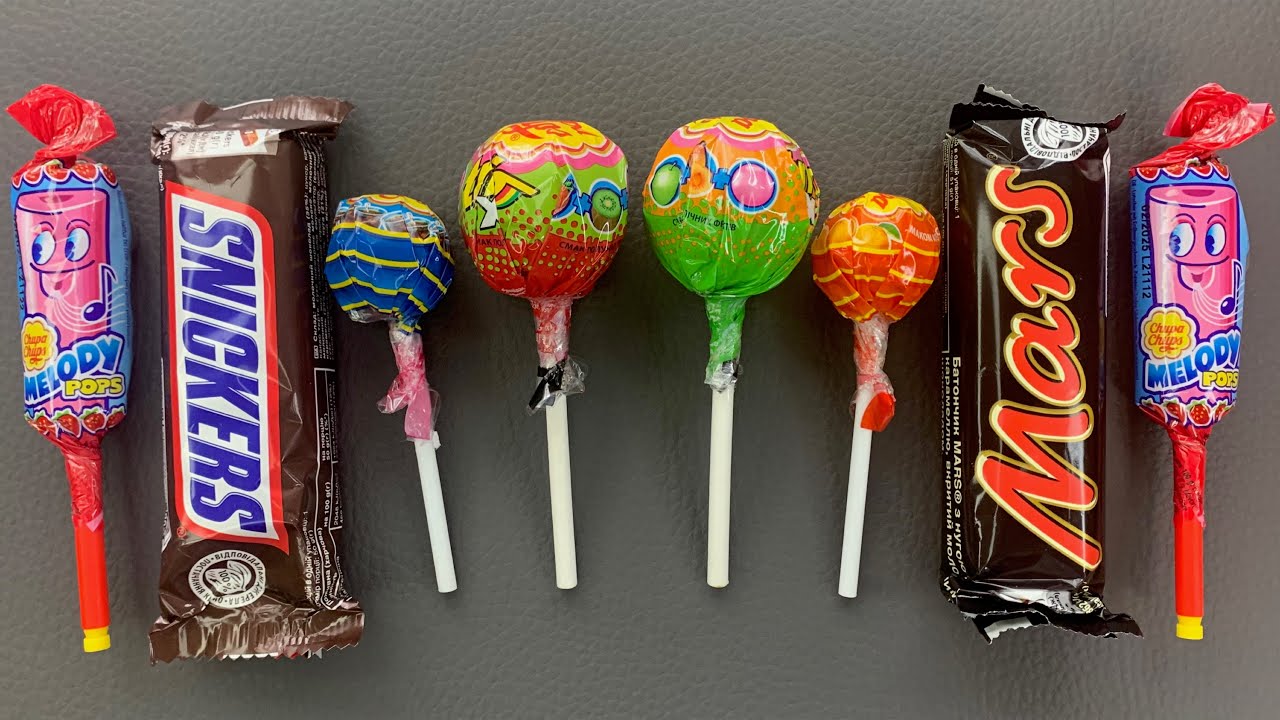Satisfying Asmr Rainbow Candy Lollipops and Double ChupaChups Unboxing Video