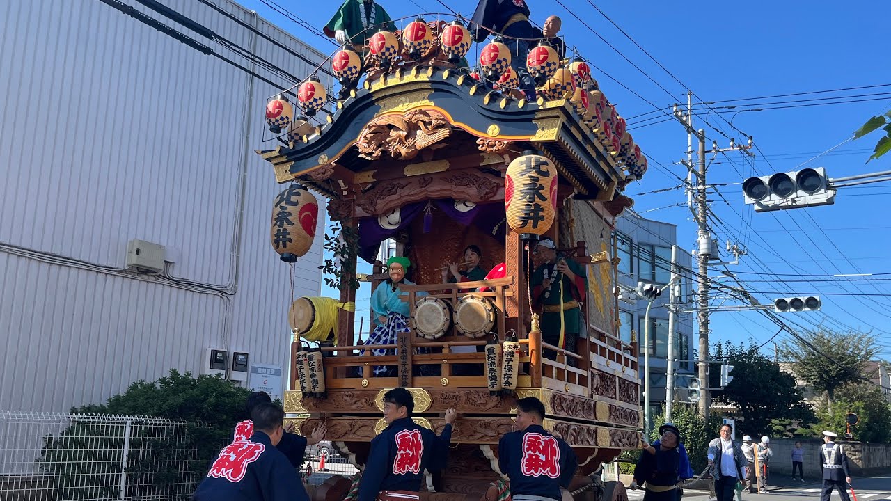 #3 北永井秋祭りに行って来たよ2024【北永井の山車 3】