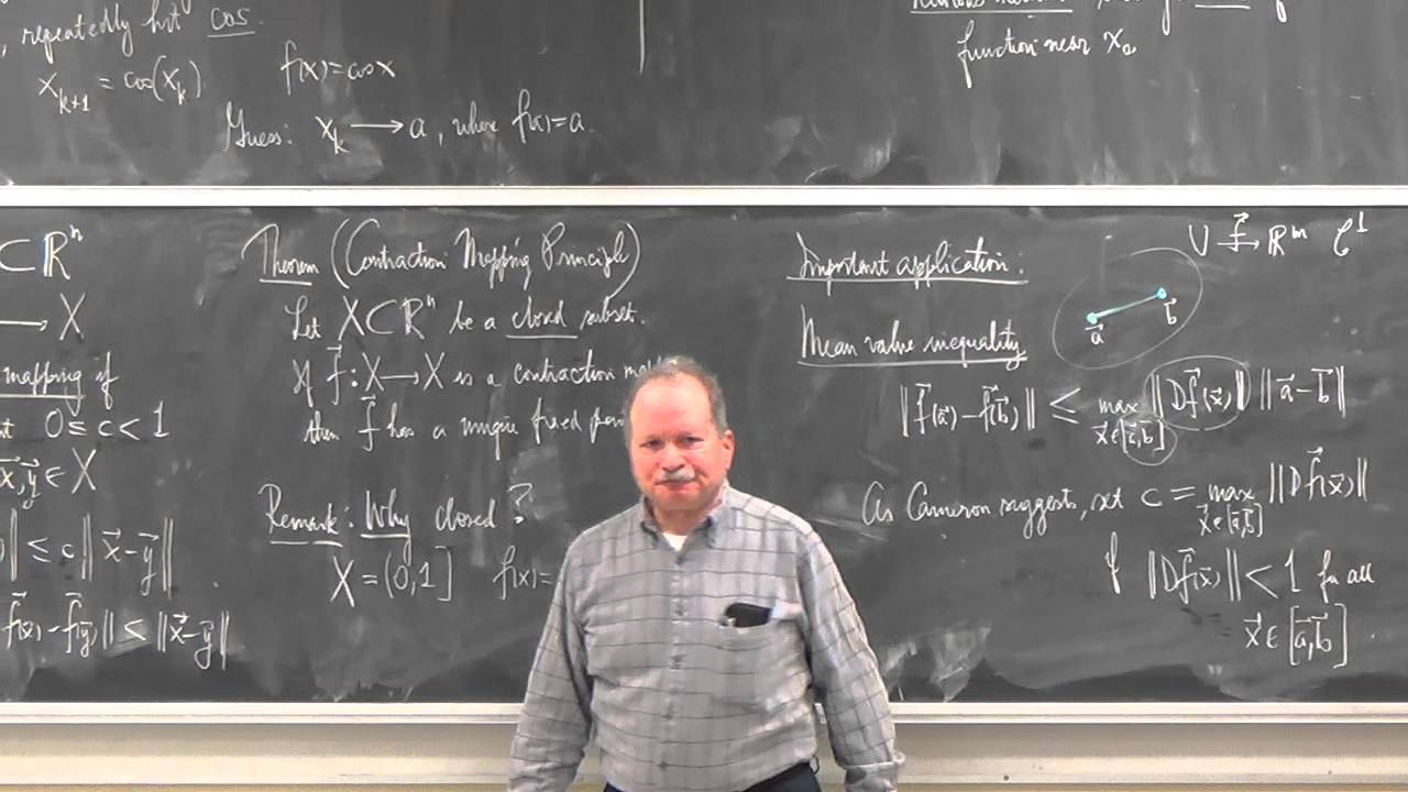 Shifrin Math 3510 Day17: The Contraction Mapping Principle
