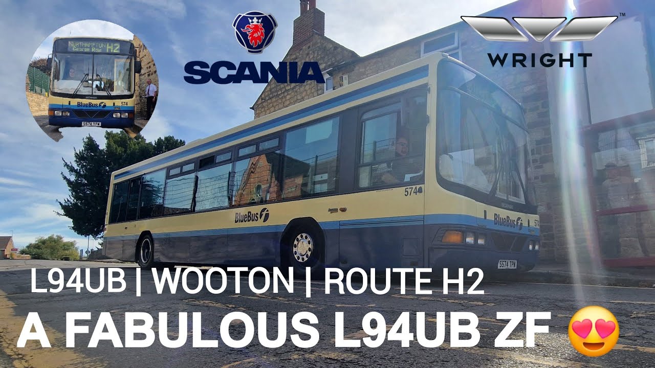 (NICE ZF) Wright Boddied Scania L94UB (S574 TPW - 574) running the route H2 (Wooton circular)