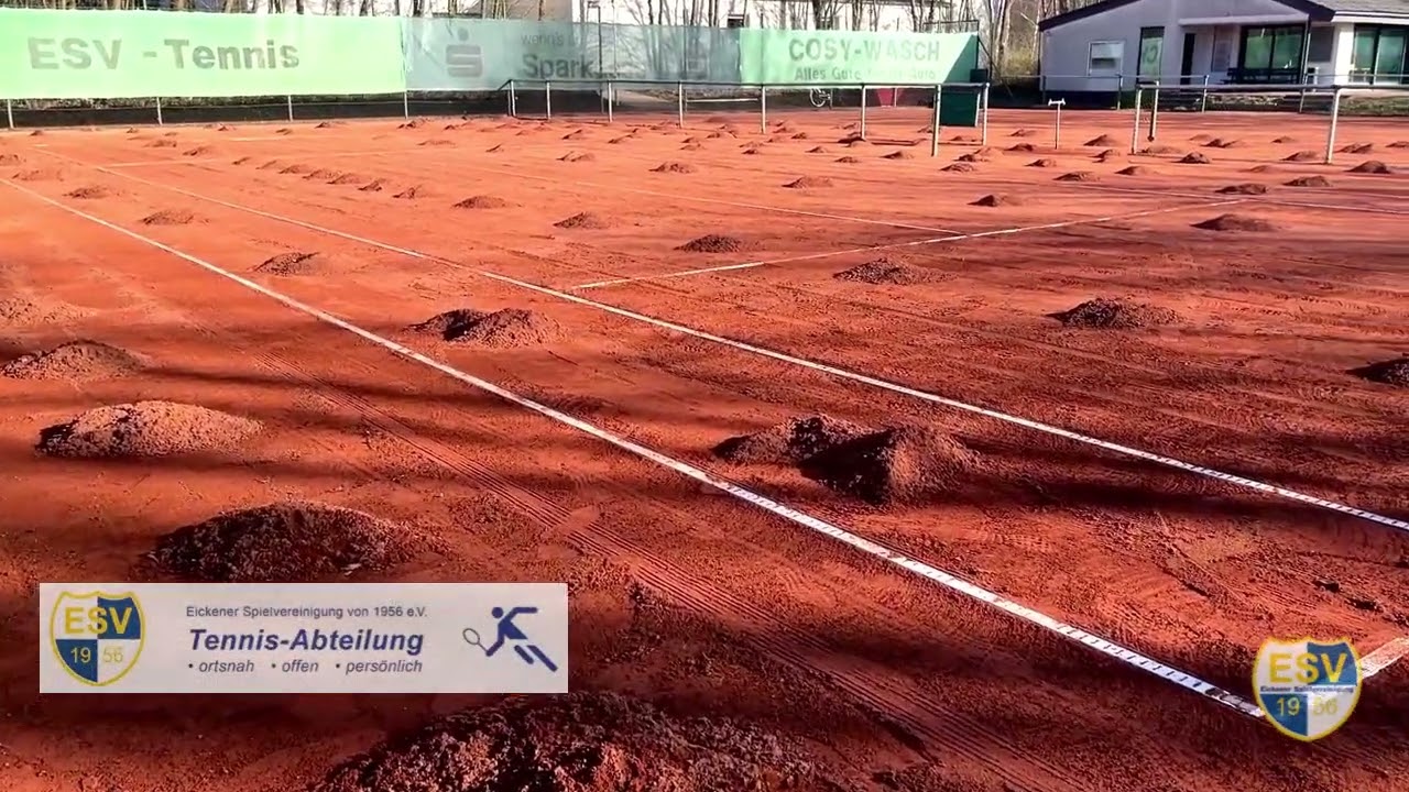 Fr&uuml;hjahrsinstandsetzung-Tennisplatz-Tennisclub-Tennisverein-Tennisspielen-Melle-Eicken-Bruche
