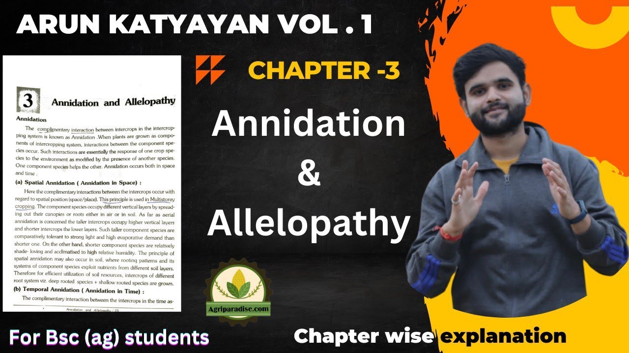 Chapter -3 || Annidation & Allelopathy || Arun katyayan vol.1 book|| Agriparadise