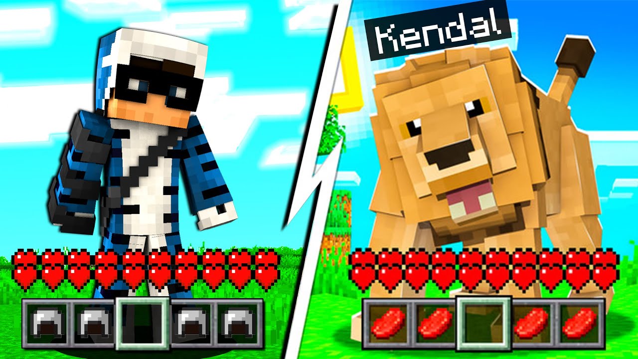 MI TRASFORMO IN TUTTI GLI ANIMALI SU MINECRAFT - ITA