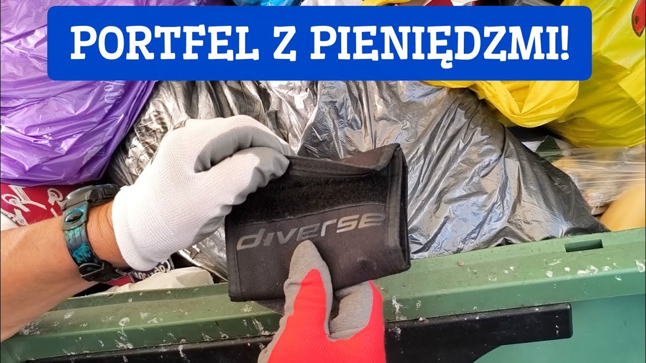 SZOK! Ludzie wyrzucają do śmieci portfel Diverse z pieniędzmi! Skarby na śmietniku odc.256