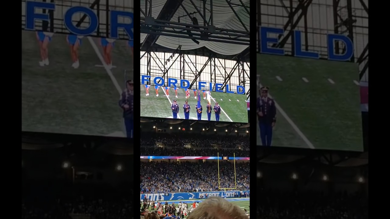 Cancer Survivor Sings at Ford Field and Everyone Cheers