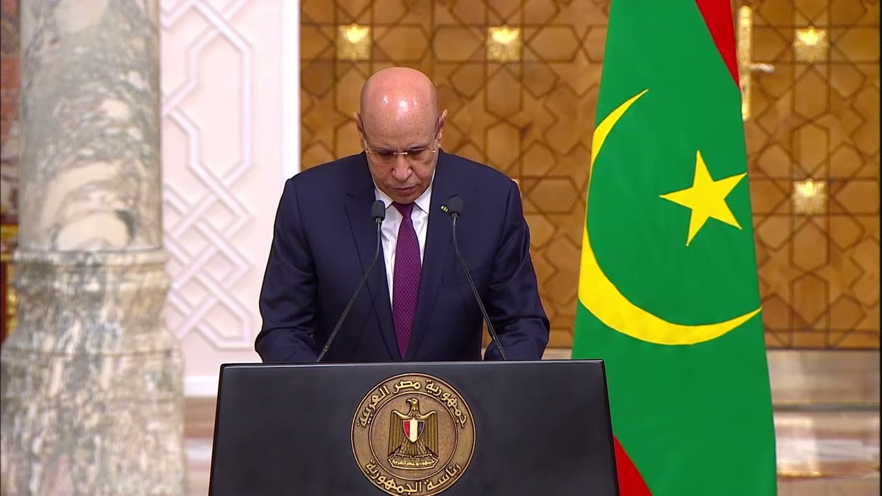 الرئيس السيسي يعقد مؤتمرا صحفياً مع رئيس موريتانيا محمد ولد الشيخ الغزواني