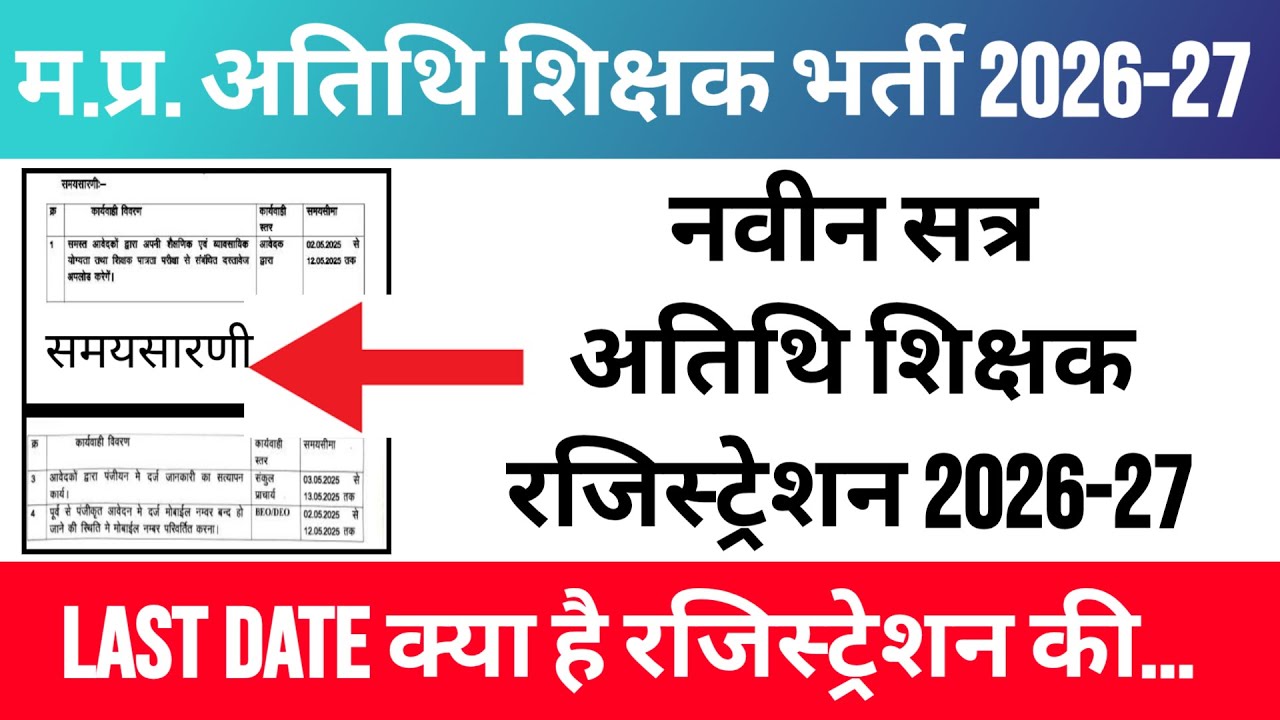 mp अतिथि शिक्षक भर्ती 2026 | how to generate mp atithi shikshak scorecard | gfms portal 3.0