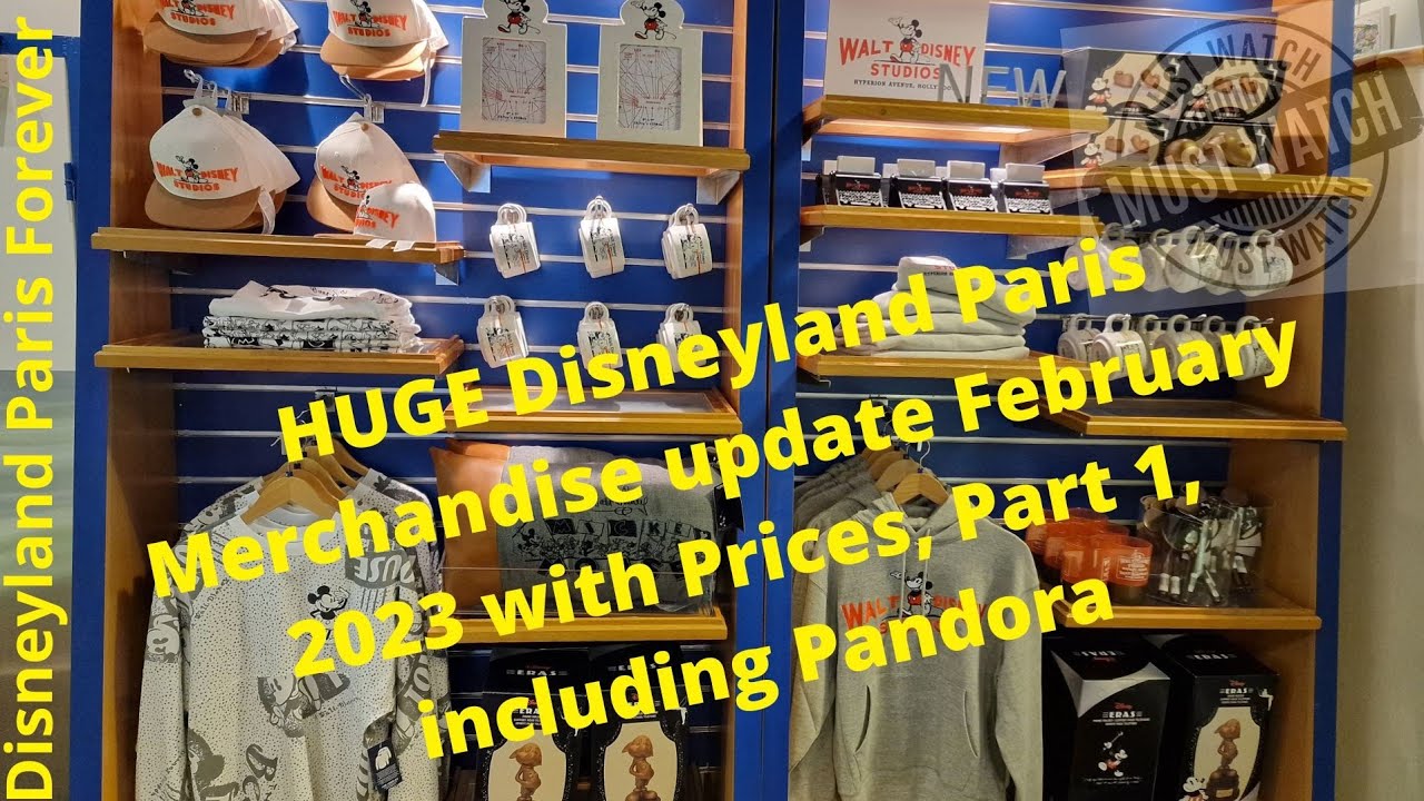 🛍HUGE Disneyland Paris Merchandise update February 2023 with Prices, Part 1, including Pandora