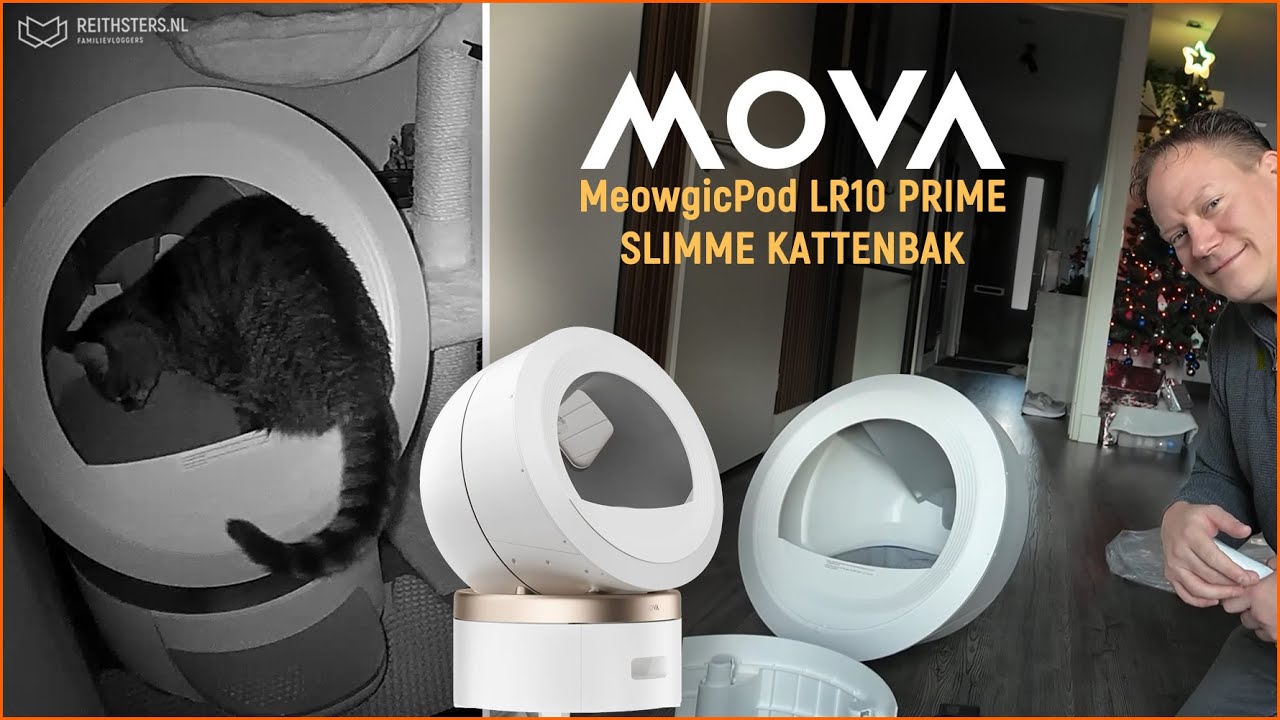 WIJ UNBOXEN EN TESTEN DE MOVA LR10 PRIME SLIMME KATTENBAK 🐱 - VLOG #749