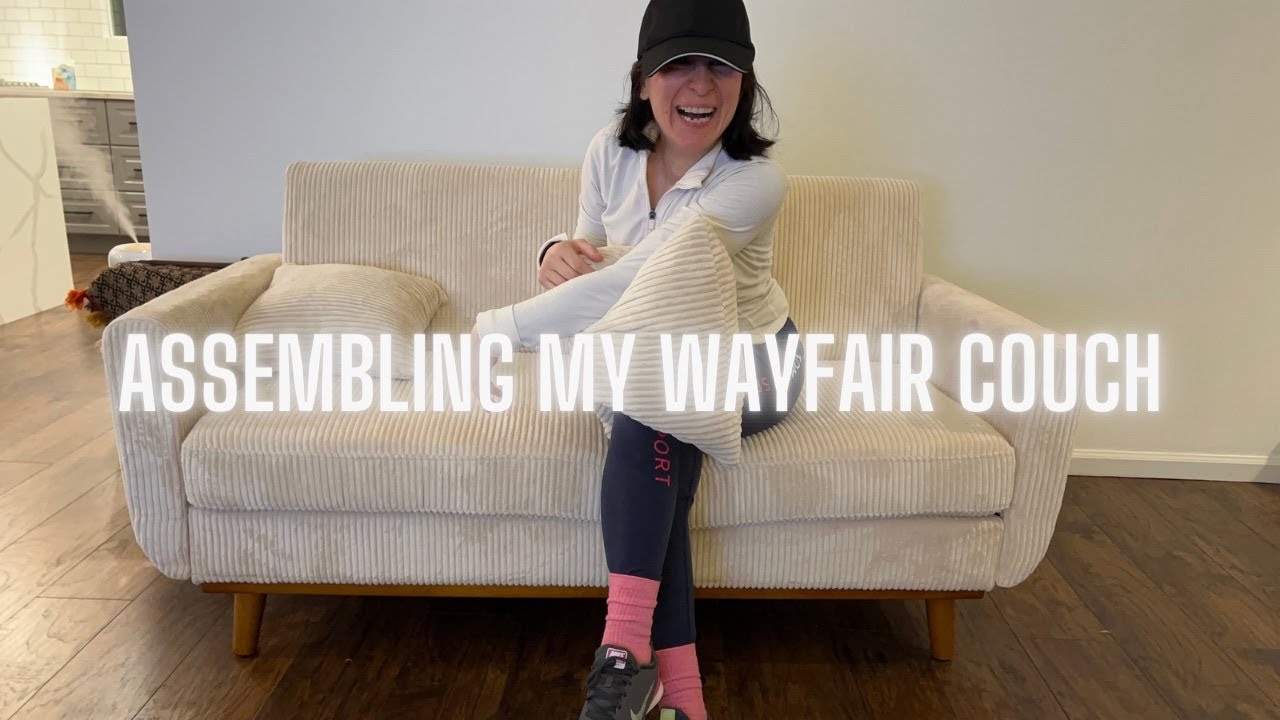 NEW 2024 WAYFAIR Velvet couch assembly- Wayfair furniture quality #wayfair