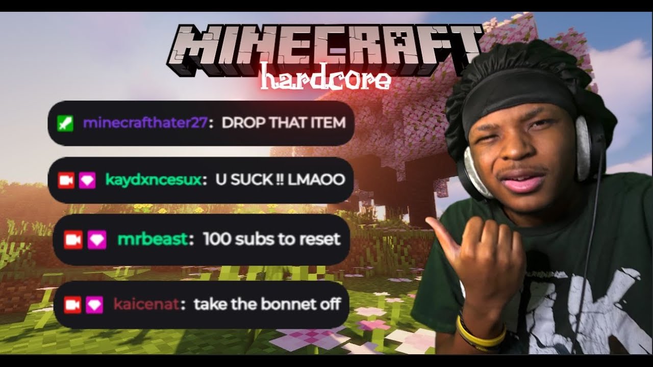 i let my chat control my Hardcore Minecraft world..