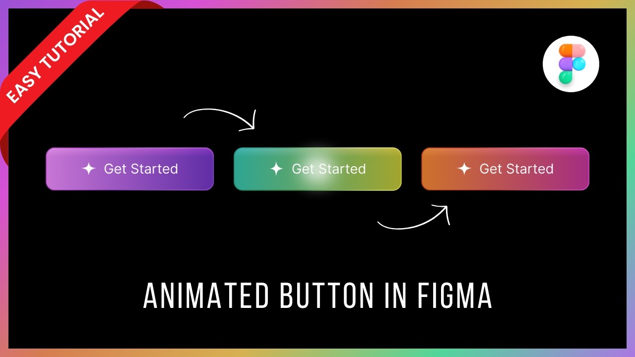 Animated button in figma #shorts #figmadesign #button #youtubeshorts #figma #animation #easy #viral