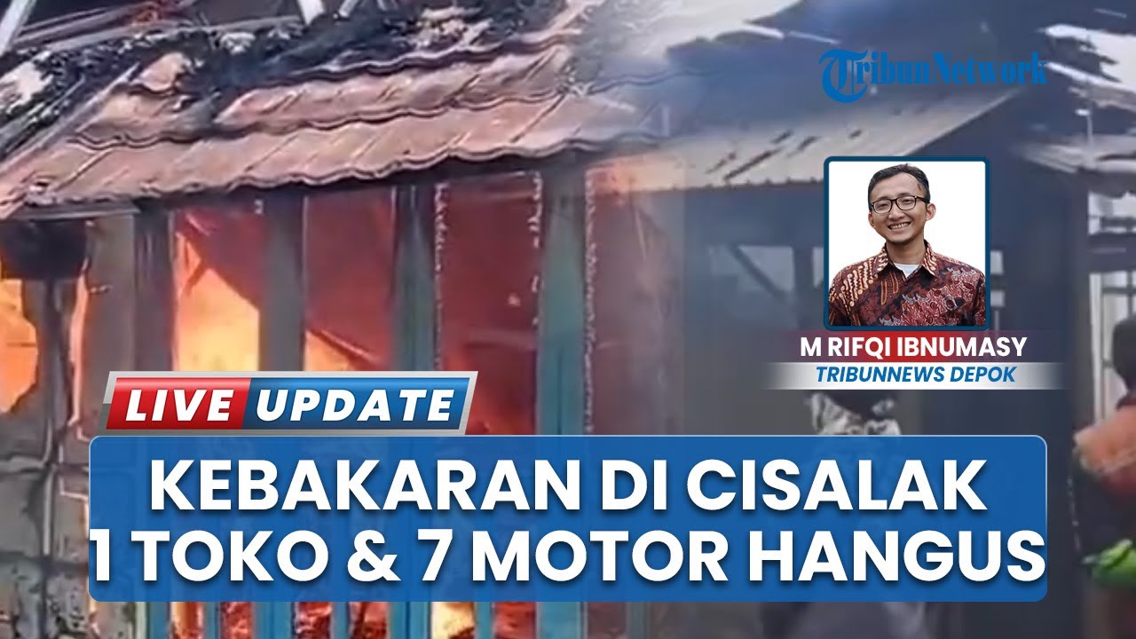 Kebakaran Hebat di Cisalak Pasar Depok Hanguskan Gudang, Toko Kelontong, dan 7 Unit Motor