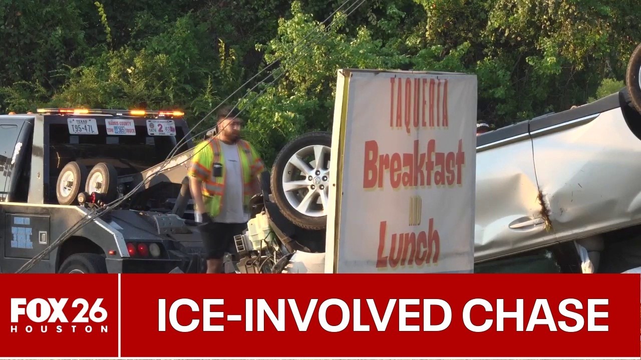 Погоня с участием ICE в Хьюстоне закончилась аварией