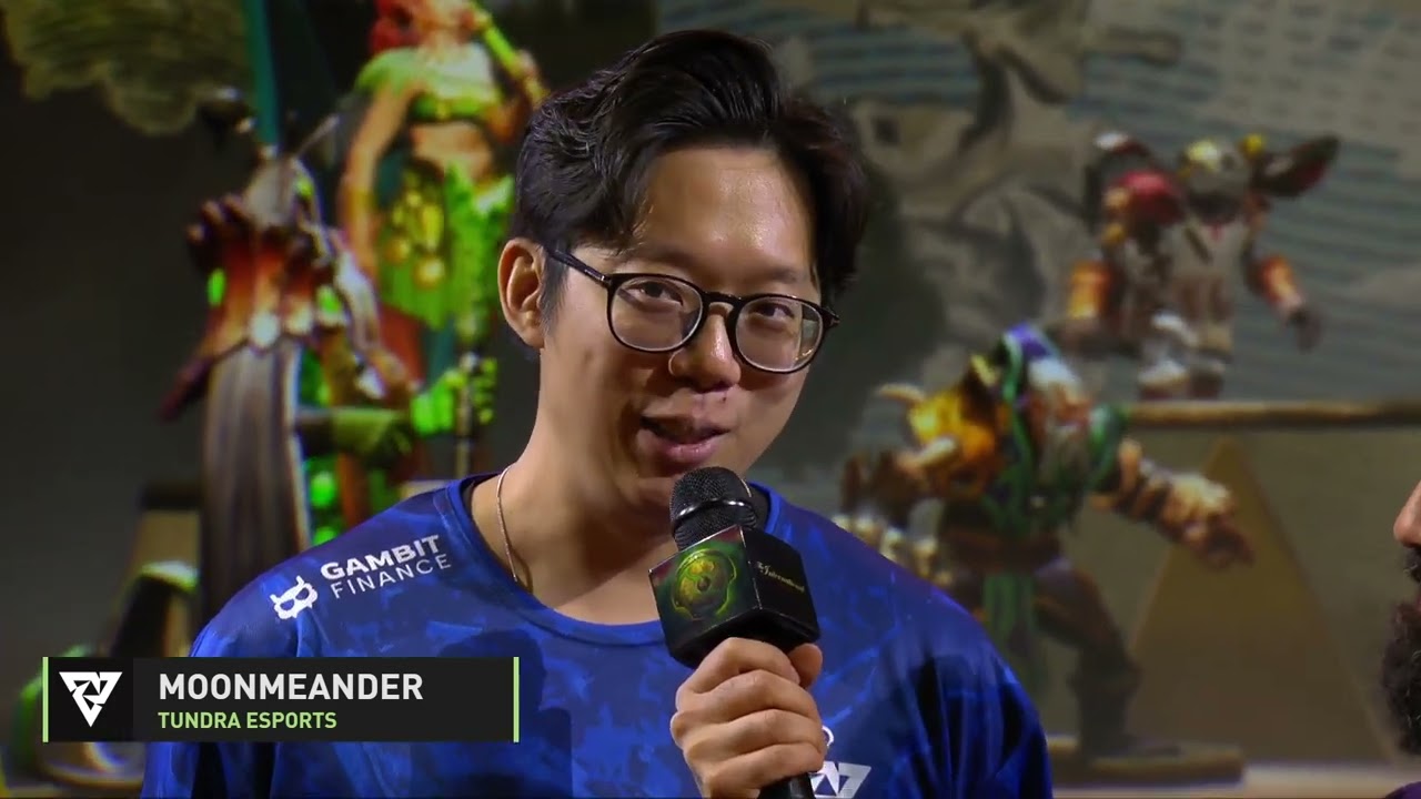 MoonMeander pre-game interview glazing on Topson 🤣🤣
