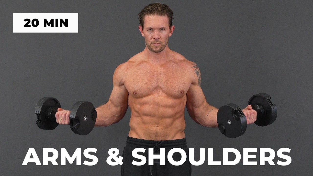 20 Min Dumbbell Arms & Shoulder Workout (Strength + Definition)