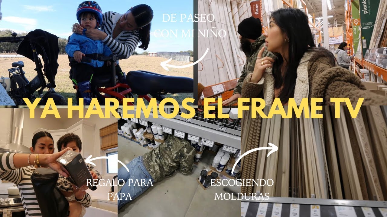 Convirtiremos Mi TV En Cuadro + Regalo Para Papá + Nos Fuimos De Paseo 🚲 
