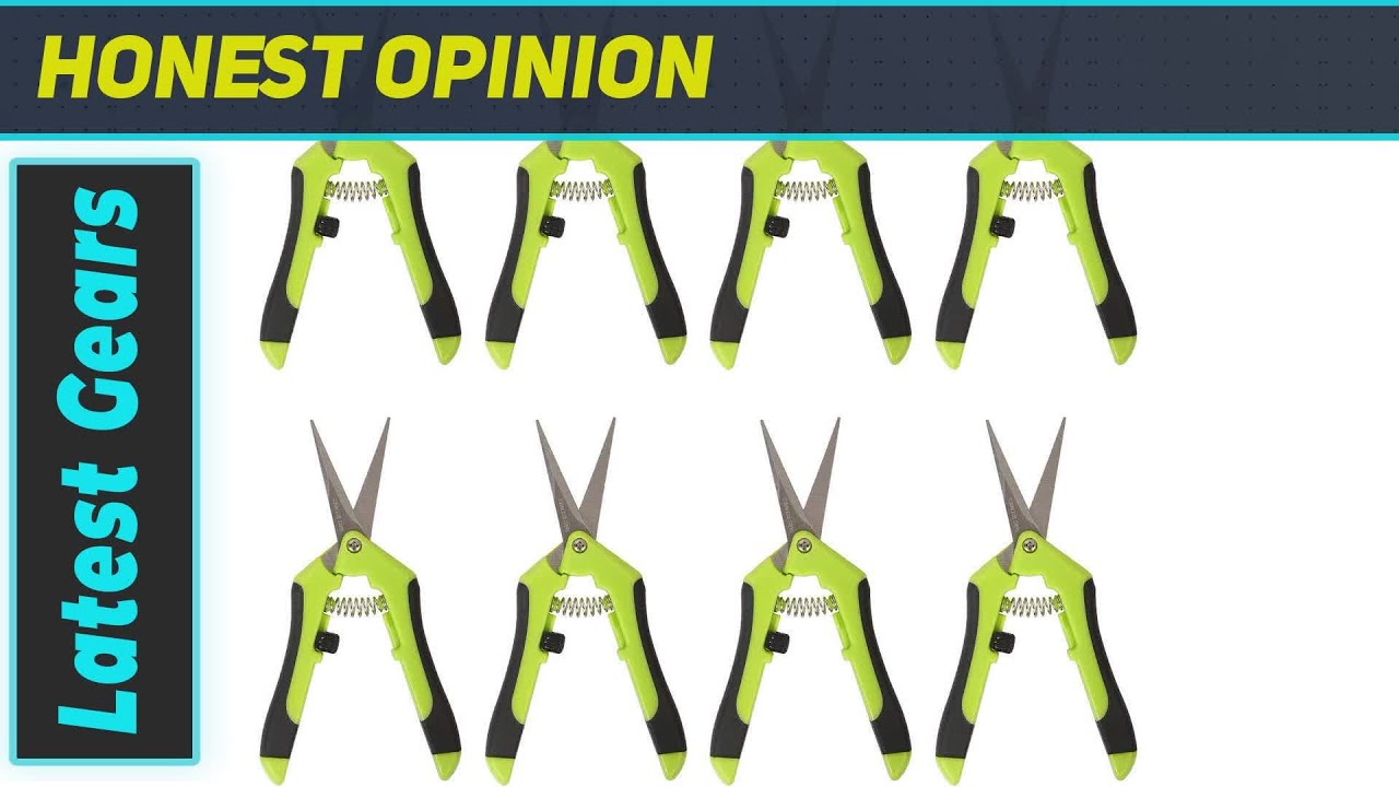 8 Pack 6.5 Inch Bud Trimming Scissors &ndash; Best Ultra Sharp Garden Clippers