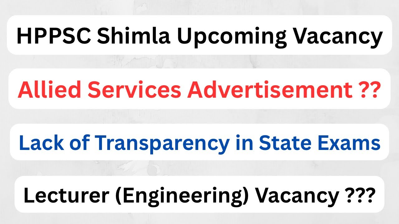 HPPSC || Allied Services Advertisement & Lecturer (Engineering) Update Video || Let&rsquo;s Study ||