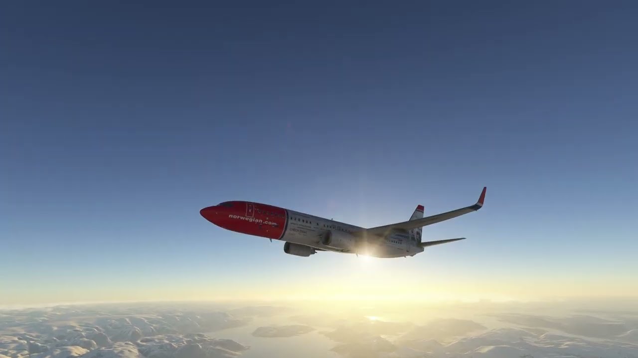 MSFS 24 PMDG 737-800 ENBR - ENGM Bergen - Oslo