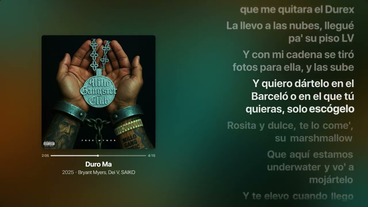 Bryant Myers, Dei V, SAIKO - Duro Ma (Lyrics)