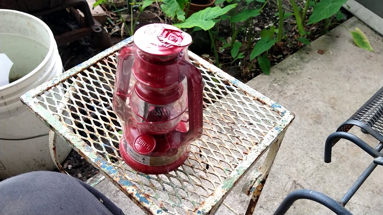 hurricane lantern with diesel fuel
