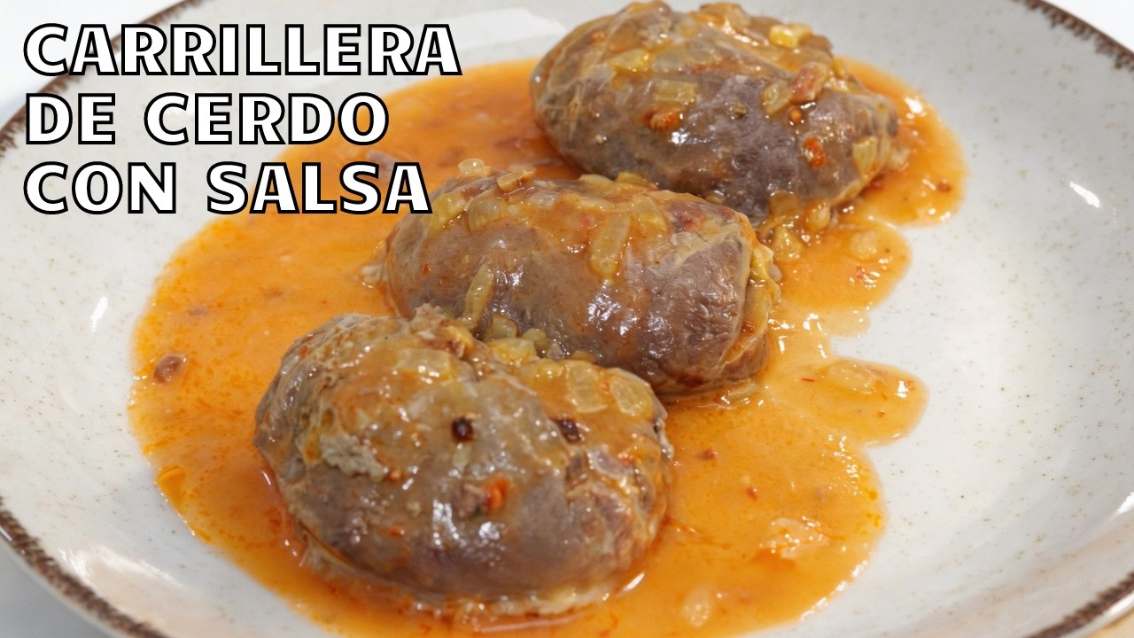 Carrilleras de cerdo en salsa para mojar pan 🤤