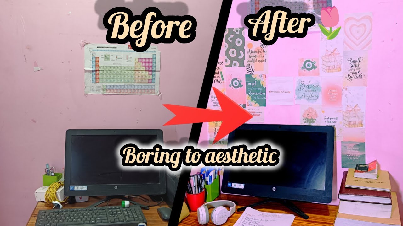 “Extreme Study Table Makeover ✨ | Before vs After Transformation”