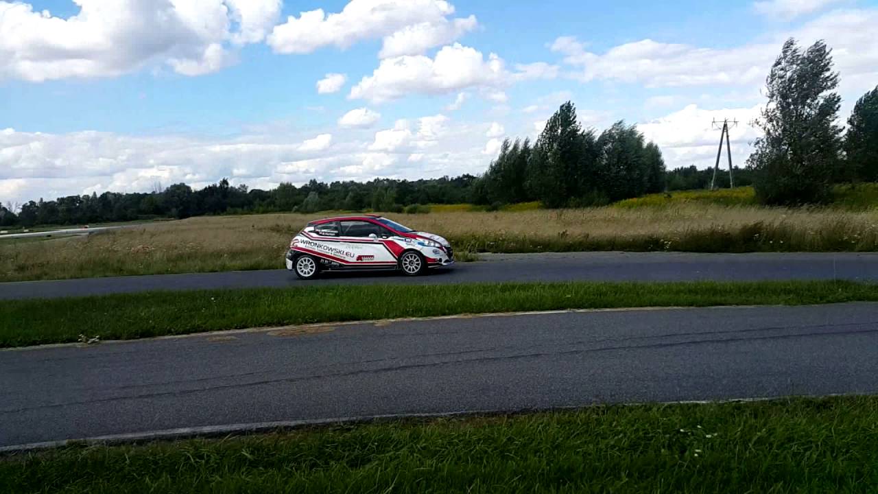 Hubert Laskowski, 10 years old - first time in car, rally car Peugeot 208 R2