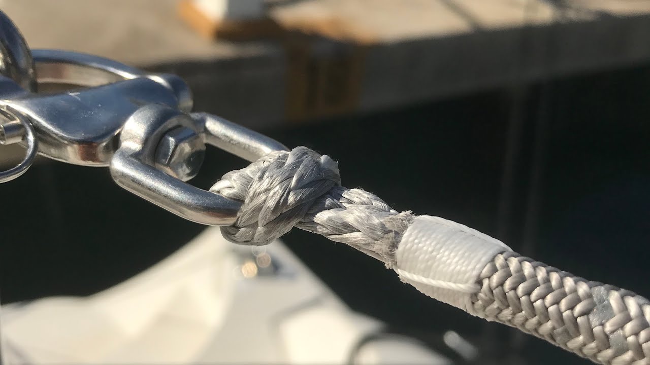 Catamaran Pink Penguin - DIY dyneema hand rails
