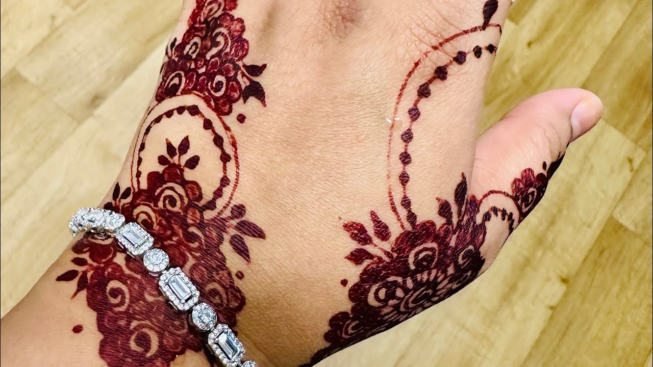 Simple Back hand mehndi | Gulf mehndi design | henna 