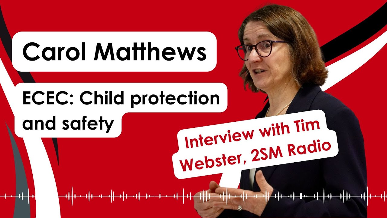 IEUA NSW/ACT Branch Secretary Carol Matthews on ECEC Child Protecion – 2SM Radio Interview