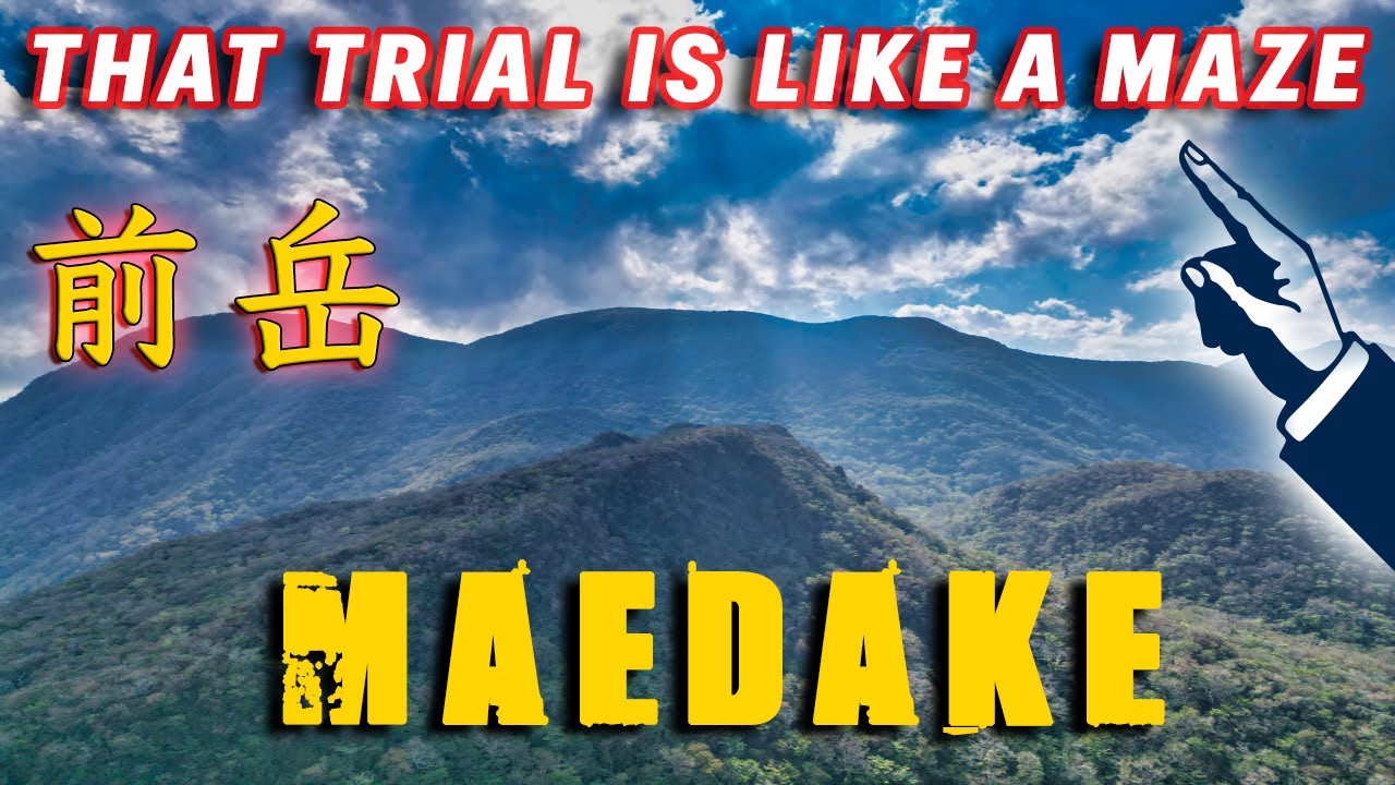 That trial is like a MAZE ! Maedake - great hike in Japanese mountains. 前岳 Aso - Kuju National Park